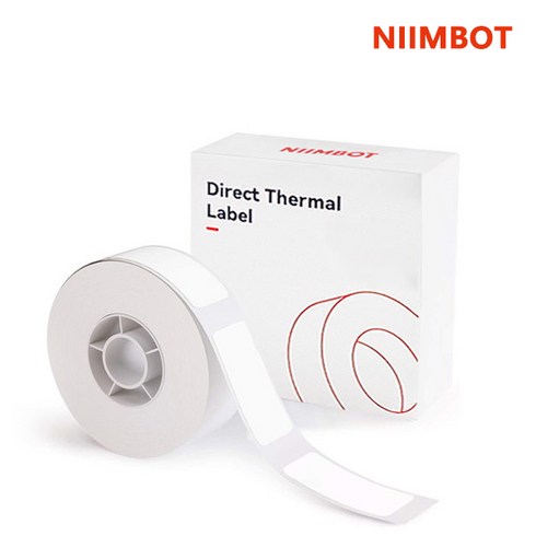 님봇라벨지 - NIIMBOT 님봇 D11 D110 D101 전용 라벨지, 화이트 12×40mm 160장, 1롤