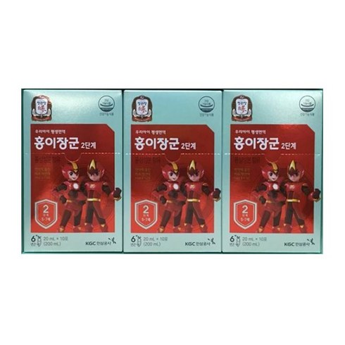 정관장 홍이장군 2단계 한달분(소포장10포 x3상자), 200ml, 3개