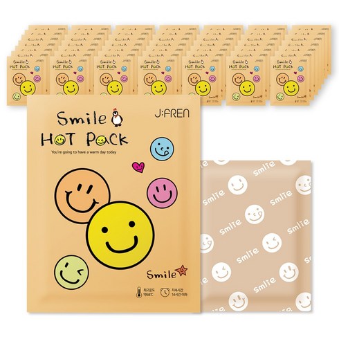 2023년 가성비 최고 핫팩리빙제이 - 제이프랜 스마일 핫팩 100g 국산 손난로, 50개