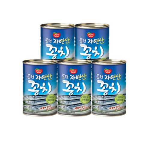 동원꽁치 - 동원 꽁치 원터치 통조림, 300g, 5개