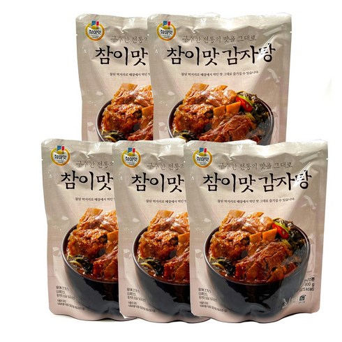 참이맛 감자탕 5팩(실온보관) / 800g X 5팩, 5개