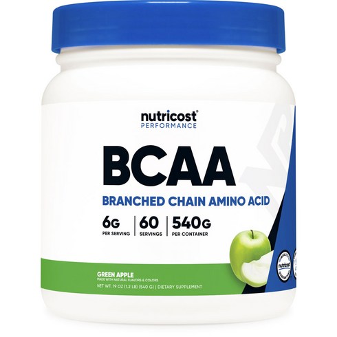 뉴트리코스트 BCAA 그린 애플 맛, 1개, 540g