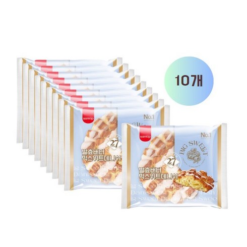 2023년 가성비 최고 파리바게트상품권 - 삼립 발효 빅스위트 데니쉬빵 95G*10봉/무료배송, 1세트, 95g