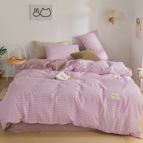 라이톰 아드리아 체크무늬 침구 풀세트
