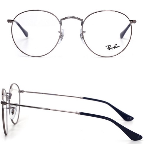 레이벤4315 - Rayban 정품 RX3447V 2502 50mm 레이벤 원형메탈안경 그레이컬러 RB3447V