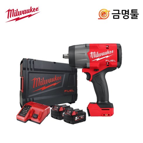 밀워키 M18 FHIW2F12-502X 충전임팩렌치 18V 5.0AH 1/2인치 무선 하이토크 임팩 젠3