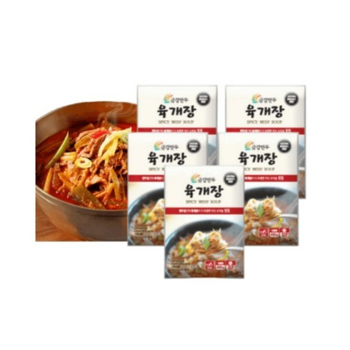 금강만두 육개장 630g x5봉, 5개, 5개, 상세페이지 참조