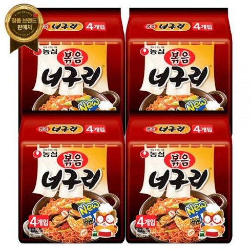 농심 볶음너구리 137g X 16봉, 16개