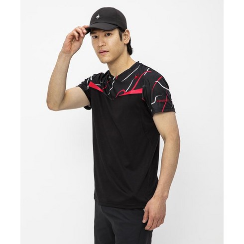 르꼬끄스포르티프 일본 남성테니스복 그래픽 쿨링 셔츠