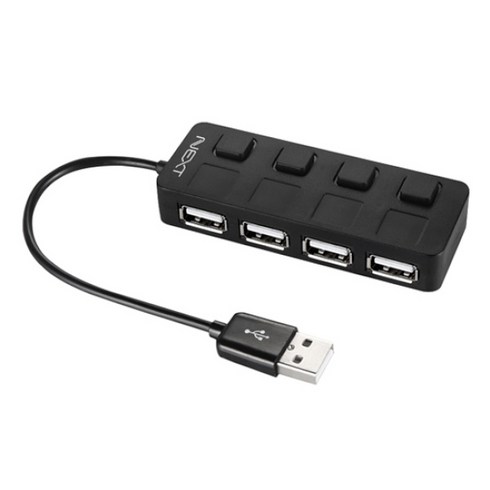 넥스트유 NEXT-204UH NEW USB2.0 4포트 허브 블랙
