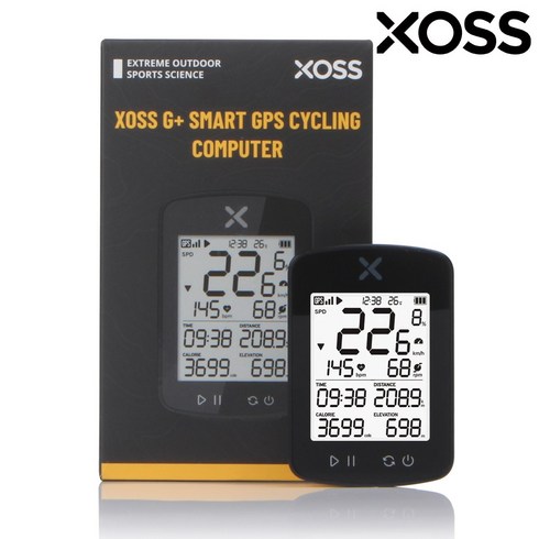 속도계 - XOSS G+ 2세대 GPS 무선 자전거 속도계, 혼합색상, 1개