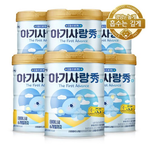 아기사랑수 어드밴스 분유 1단계, 750g, 6개