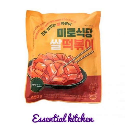 미로식당 쌀 떡볶이 450g (1봉/2봉) (택1) 꾸덕한매력, [미로식당] 쌀 떡볶이 2봉, 1개