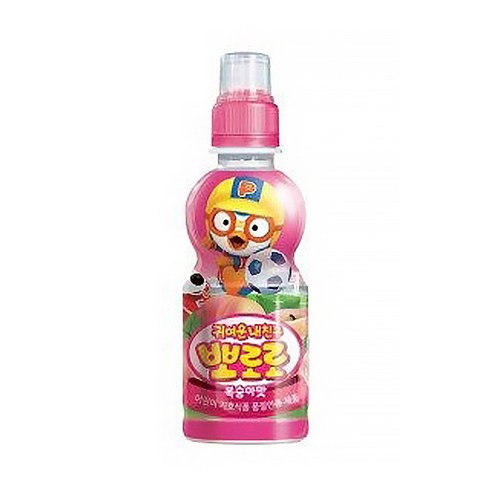 뽀로로복숭아 - 뽀로로 복숭아, 235ml, 24개