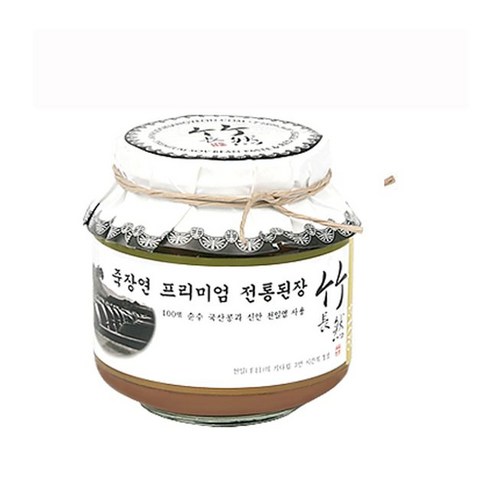 죽장연된장 - 프리미엄 죽장연 전통 농수산물 된장 1kg 유리 반찬, 1, 1개