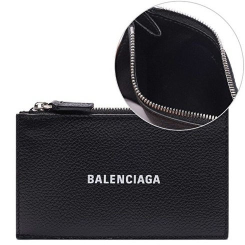 BALENCIAGA [명품]발렌시아가 23SS 남성 CASH 로고 지퍼 카드지갑 6..