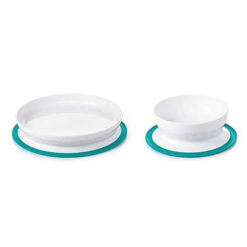 OXO Tot Stick & Stay 흡착 플레이트 네이비, Bundle, Teal