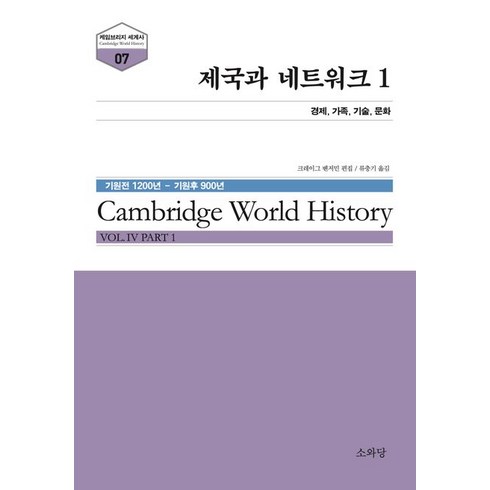 제국과 네트워크 1:경제 가족 기술 문화, 소와당, 9788967220358