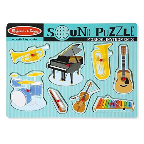 Melissa&Doug Musical Instruments Sound Puzzle: Puzzles (Wooden) -, 1개