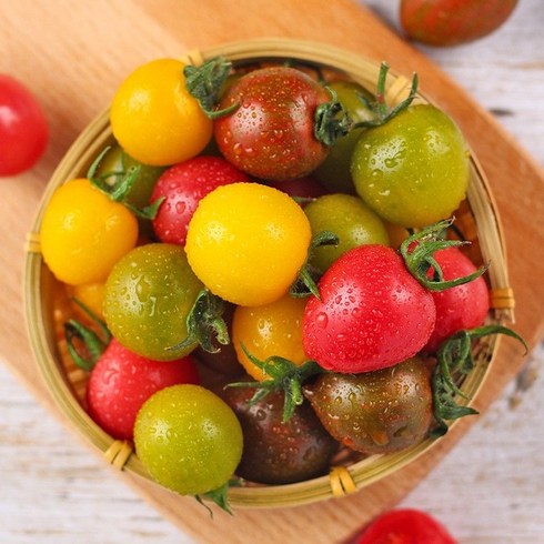 오색 칵테일 토마토 5kg - 또마농장 왕방울 컬러토마토 1kg 2kg 4kg 칵테일토마토 직접생산 산지직송, 1개, 칼라토마토 2kg