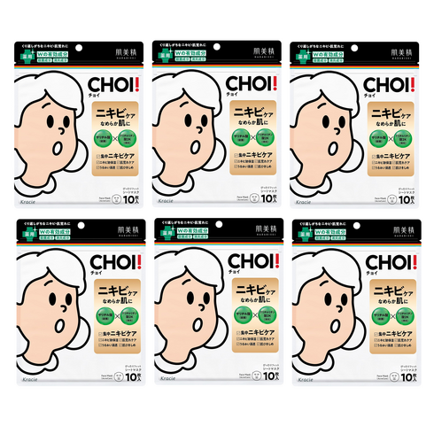 쵸이 CHOI 마스크 팩 페이스 시트, 6개