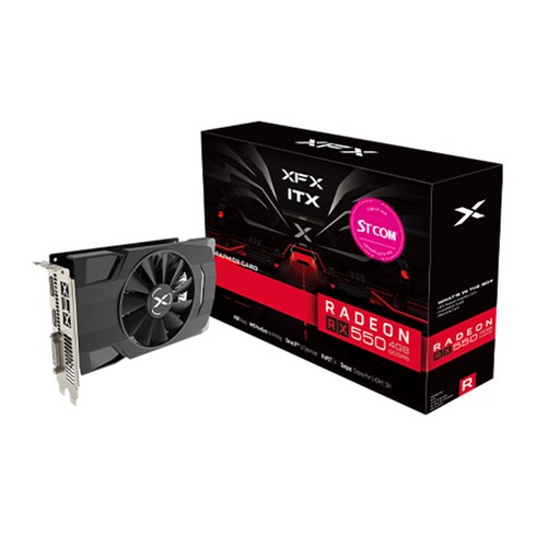 XFX 라데온 RX 550 D5 4GB AMD 그래픽카드