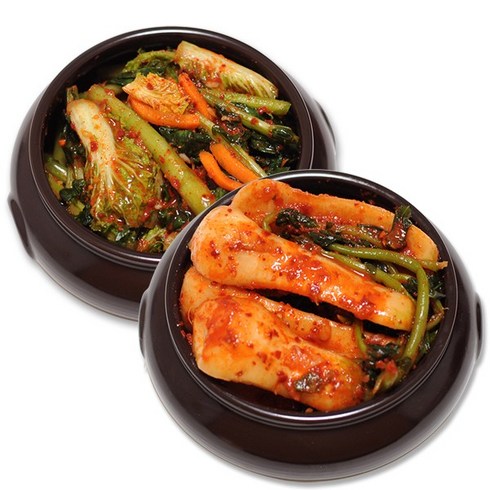 총각김치2kg + 열무김치 2kg, 4kg, 1개