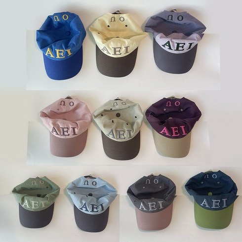 아에이오우모자 - 아에이오우 Aeiou Logo Lettering Cap 10 Colors