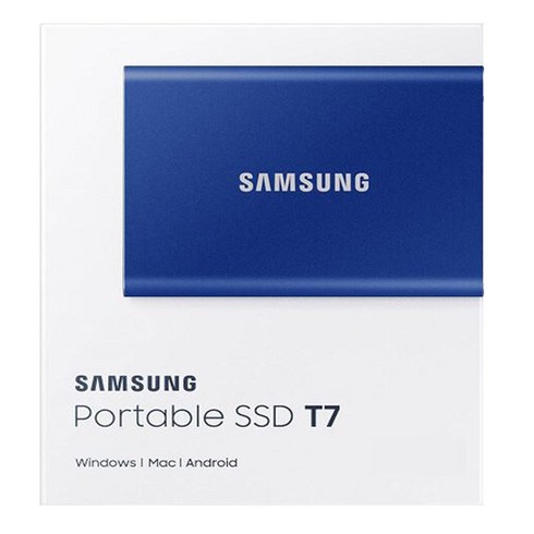 삼성 직수입정품 Portable SSD T7 1TB 2TB, 블루