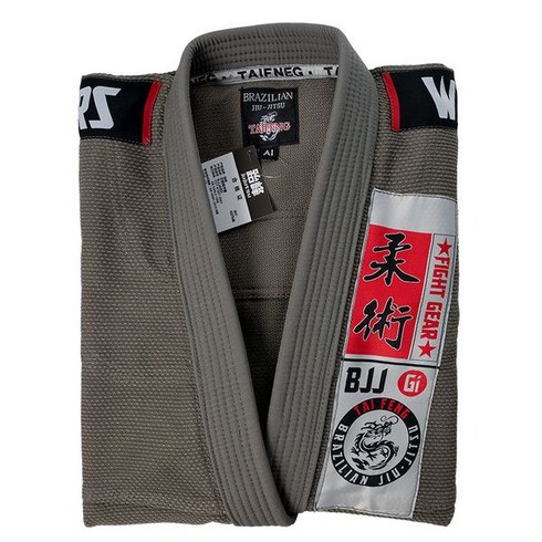 주짓수 연습복 도복 브라질 Jiu-Jitsu 유도 가라데 의류 기본형, 1, XXXL, 회색 Jiu-Jitsu 정장