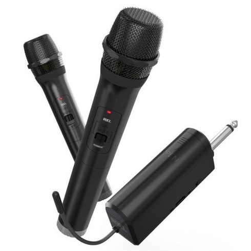 ROEL ROEL 로엘전자 UHF 송수신 듀얼 무선마이크 세트 UHF 로엘전자, 본상품선택, 본상품선택