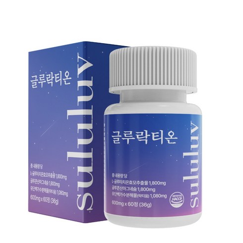 스르럽 글루락티온 글루타치온 락티움 600mg, 1개, 60정