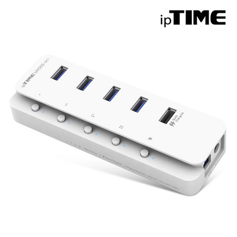 ipTIME UH505-QC1 USB3.0 4포트 + QC 3.0 1포트 허브