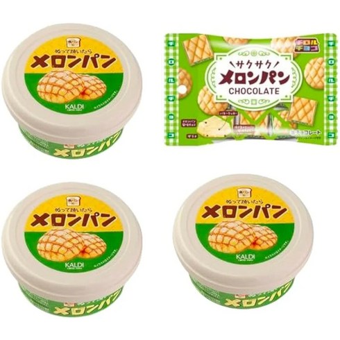칼디 KALDI 메론빵 멜론빵 스프레드 크림 110g x 3, 110g x 3개