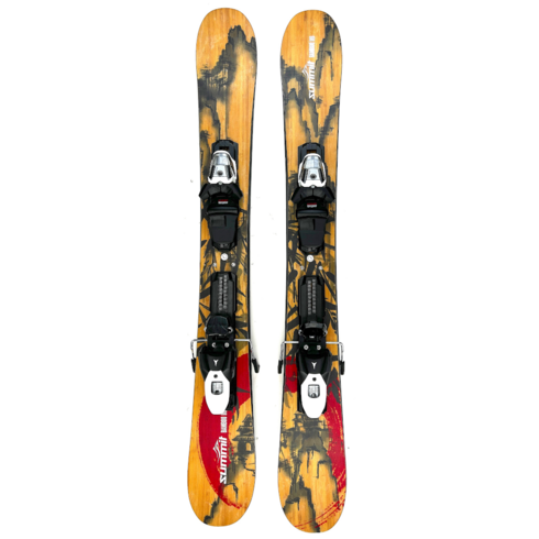 2023년 가성비 최고 써밋스키보드 - Summit Bamboo Pro 110cm Skiboards Snowblades Mounted w. Atomic M10 Ski Bindings
