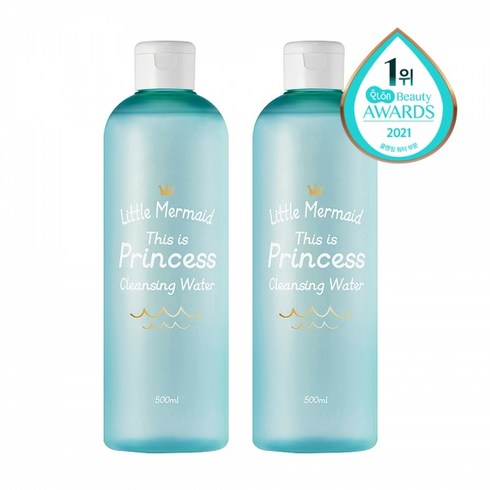 뷰티레시피 리틀머메이드 클렌징워터 500ml 2개, 0.5l