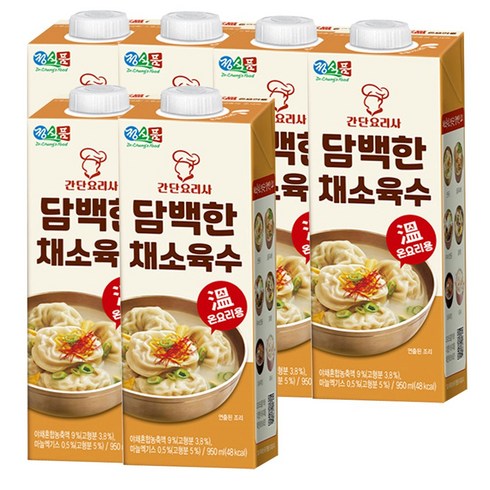 채수 - $$ 797979 $$ 정식품 간단요리사 담백한 채소육수, 950ml, 6개