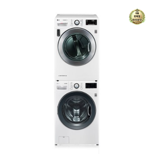 LG전자 트롬 건조기 세트 F19WDU-6WN 19kg + 16kg 방문설치, F19WDU(세탁기), RH16WTAN(건조기), 화이트