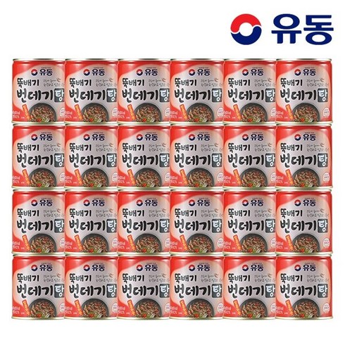 유동번데기탕 - 유동 뚝배기 번데기탕 얼큰한맛, 280g, 24개