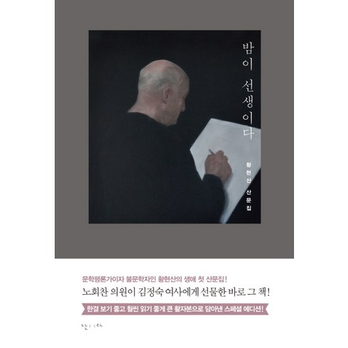 밤이 선생이다(큰 활자본):황현산 산문집, 난다, 황현산