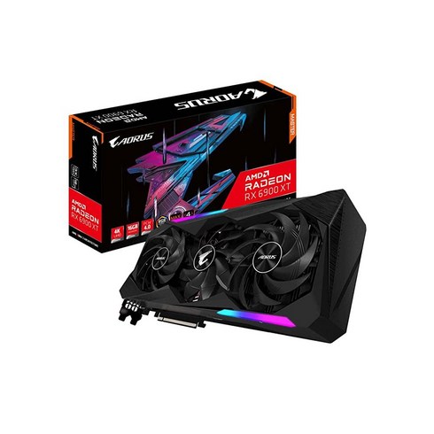 그래픽카드 Gigabyte AORUS 라데온 RX 6900 XT 마스터 16G 그래픽 카드 최대 커버 냉각 16GB 256비트 GDDR6 GV-R69XTAVEA M-16GD