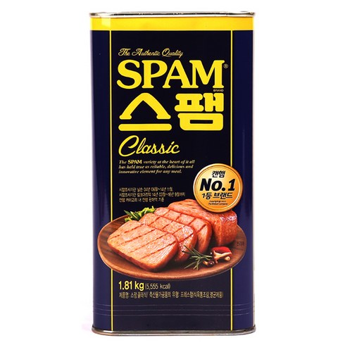 업소용스팸 - CJ 스팸 클래식 1.81kg 업소용 대용량 빅사이즈 통조림햄 식당, 2개