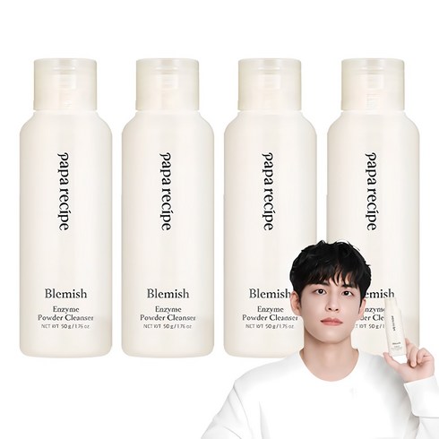 파파레서피 블레미쉬 효소 클렌징 파우더, 50g, 4개