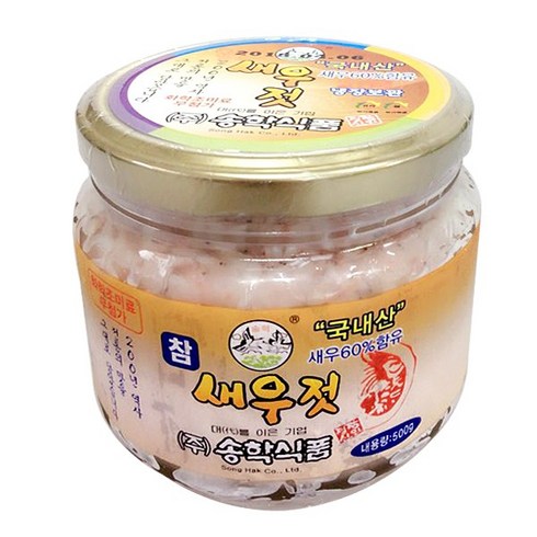 송화용 새우젓세트 500g5통 2.5kg - 새우젓 500g / 국내산 (추젓), 1개