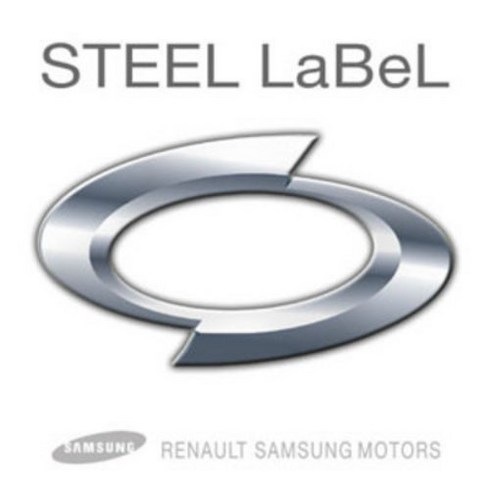 minif 르노삼성 전차종 로고 스틸라벨 주차/mfsl20/화, SMD22, 1개