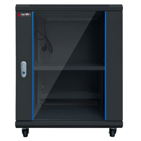 허브랙 - 대원TMT DW-H750 허브랙(H750xD600xW600)15U 랙마운트, DW-H750 블랙 허버랙