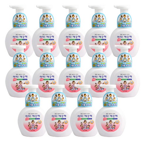 아이깨끗해 핸드워시 용기형 상큼한 레몬향, 250ml, 14개