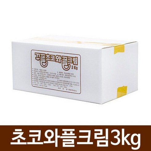 꾸플 초코 와플크림(3kg), 3kg, 2개
