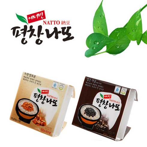 [평창나또] 국산콩노란콩나또 50g*18팩+쥐눈이콩나또 50g*18팩, 36팩