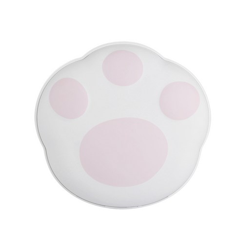 2023년 가성비 최고 발바닥손난로 - 도매창고 USB 대용량 곰발바닥 휴대용 충전식 손난로 베어 5000mAh 양면발열 핫팩 선물용 보조 배터리, 화이트